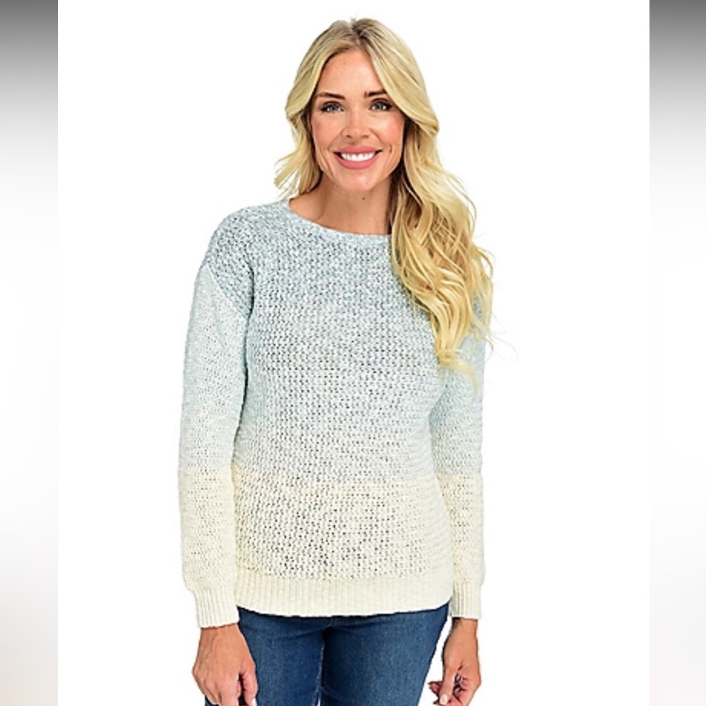 Women’s Christopher & Banks Blue Ombré Pullover Sweater